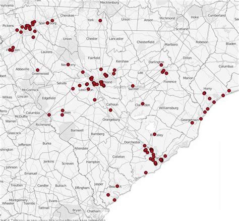 Interactive Map Urgent Care Locations In South Carolina