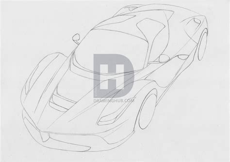 Sports Car Drawing Outline At Explore Collection