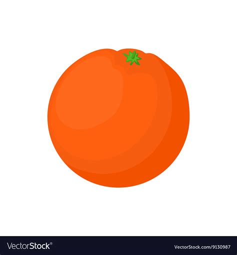 Mandarin Icon In Cartoon Style Royalty Free Vector Image