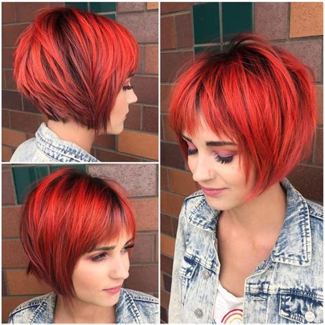 20 Ideas Of Bright Red Bob Hairstyles