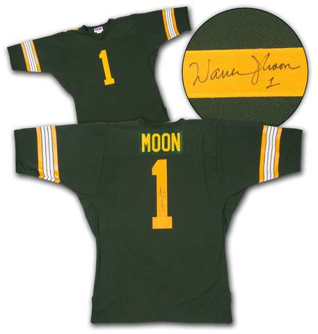A virtual museum of sports logos, uniforms and historical items. Warren Moon Edmonton Eskimos Autographed Custom CFL ...