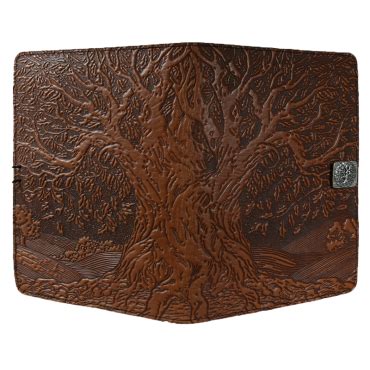 Leather Kindle Cover | Tree of Life in Saddle | Leather journal, Leather notebook cover, Leather ...