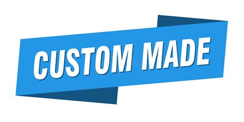 Custom Made Banner Template Custom Made Ribbon Label Stock Vector
