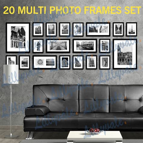 Add interest with antique frames Large Multi Picture Photo Frames Wall Set 20PCS 215cm x ...