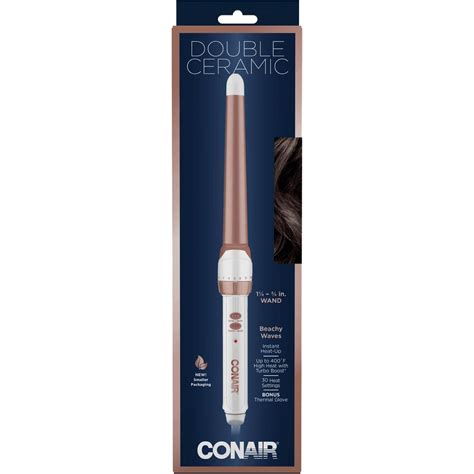 Conair Double Ceramic 34 In To1 14 In Curling Wand Rose Gold