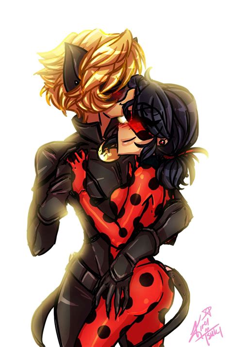 Ladynoir Forehead Kisses For All Your Love Square Needs Ladybug Art