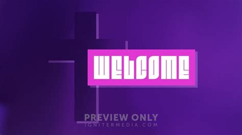 Color Cross Welcome Title Graphics Shift Worship