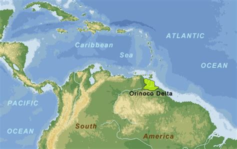 Orinoco Delta Geographische Lage