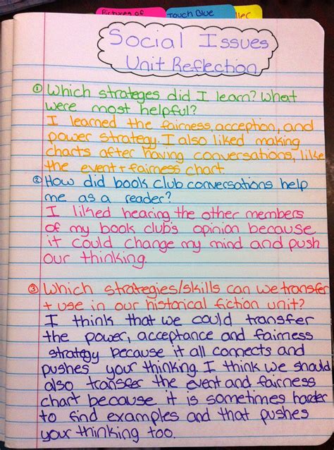 Reflective essays require the writer to open up about their thoughts and emotions to paint a true example thesis: Two Reflective Teachers: Social Issues Book Club Unit ...