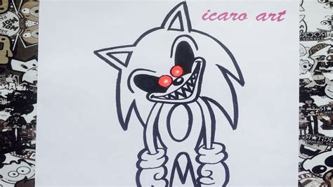 Como Dibujar A Sonic How To Draw Sonic Exe