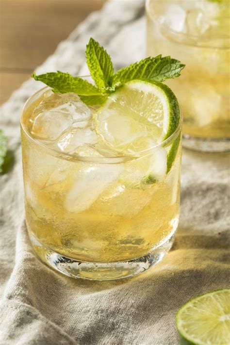 Homemade Moscow Mule With Ginger And Lime Stock Image Image Of Fruit