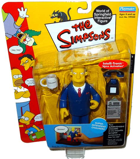 Simpsons Superintendent Chalmers Action Figure Wos Rare Moc Series 8