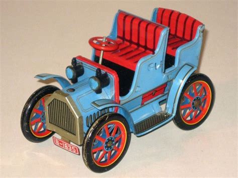 Vintage Masudaya Toys Japan Tin Litho Friction Car Antique Auto