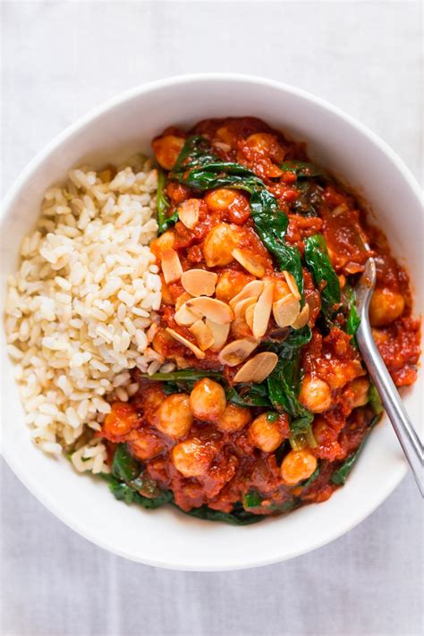 Spanish Chickpea And Spinach Stew Lazy Cat Kitchen Recipe Vegan