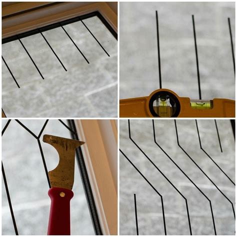 Four Different Views Of A Window With Tools In It And Some Wire On The