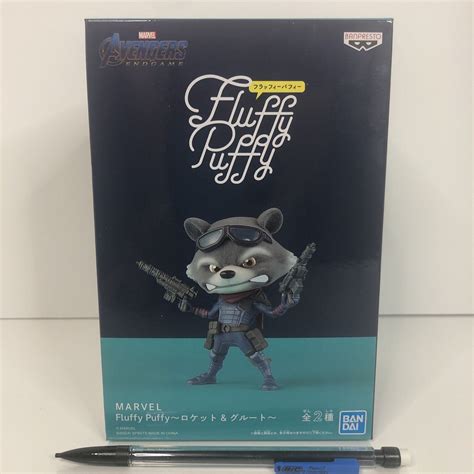 Marvel Avengers Endgame Rocket Raccoon Fluffy Puffy 11cm Figure Japan