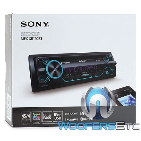 Sony Mex Xb120bt In Dash 1 Din Usbcdmp3 Car Stereo Receiver With