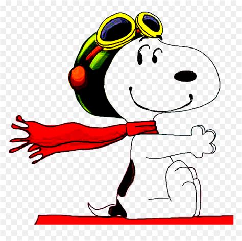Snoopy Flying Snoopy Pilot Hd Png Download Vhv