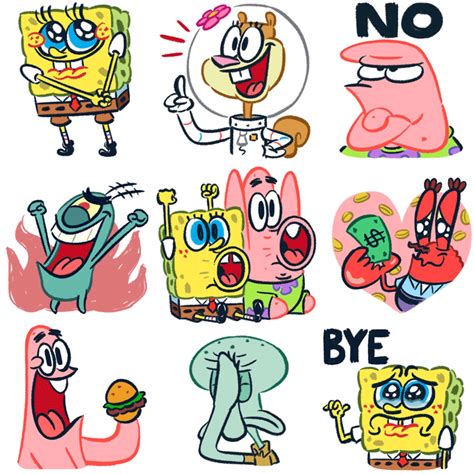 Til Happy Spongebob Stic Aesthetic Stickers Gonzagasports