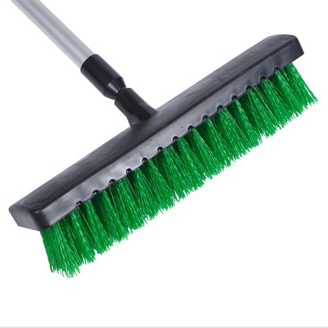 Heavy Duty Extendable Water Jet Hose Garden Brush Broom Outdoor Patio