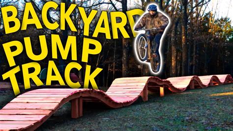 Building A Wooden Pump Track In Our Backyard Youtube