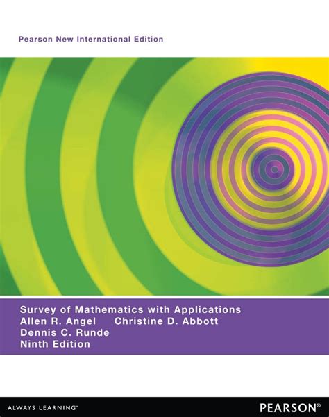 A Survey Of Mathematics With Applications Pearson New Internatio