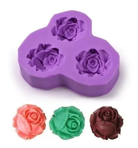 molde de silicone rosas flor rb1101 elo7 produtos especiais