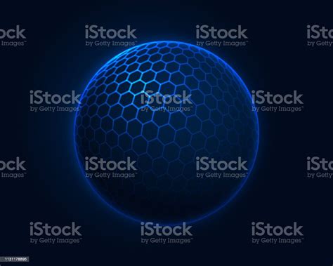 Hexagon Sphere Stock Illustration Download Image Now Hexagon Sphere Three Dimensional Istock