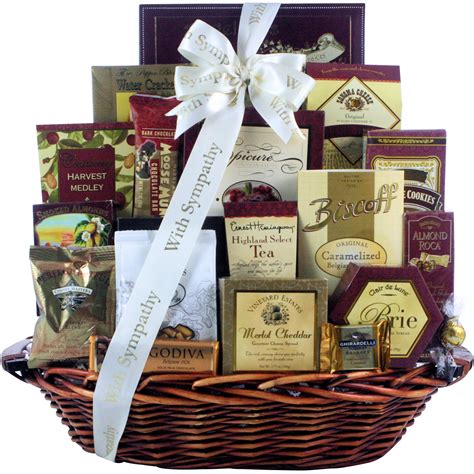 Sympathy gift baskets are an ideal alternative to flowers. Amazon.com : Sympathy Abundance Gourmet Fruit Basket Gift ...