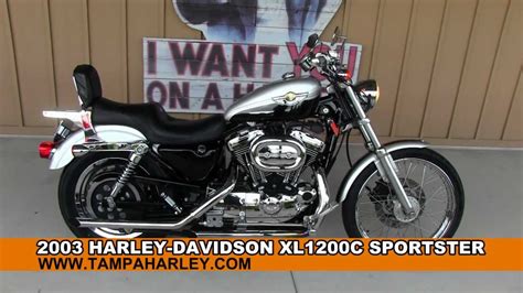 Used 2003 Harley Davidson Xl1200c Sportster 100th Anniversary Youtube