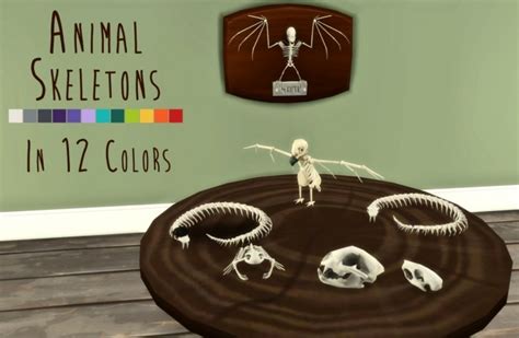 Animal Skeletons At Teanmoon Sims 4 Updates