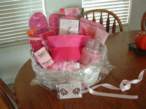 Scented Gold Breast Cancer Awareness Gift Basket