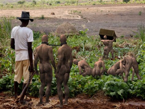 Nude African Slave Market Cumception