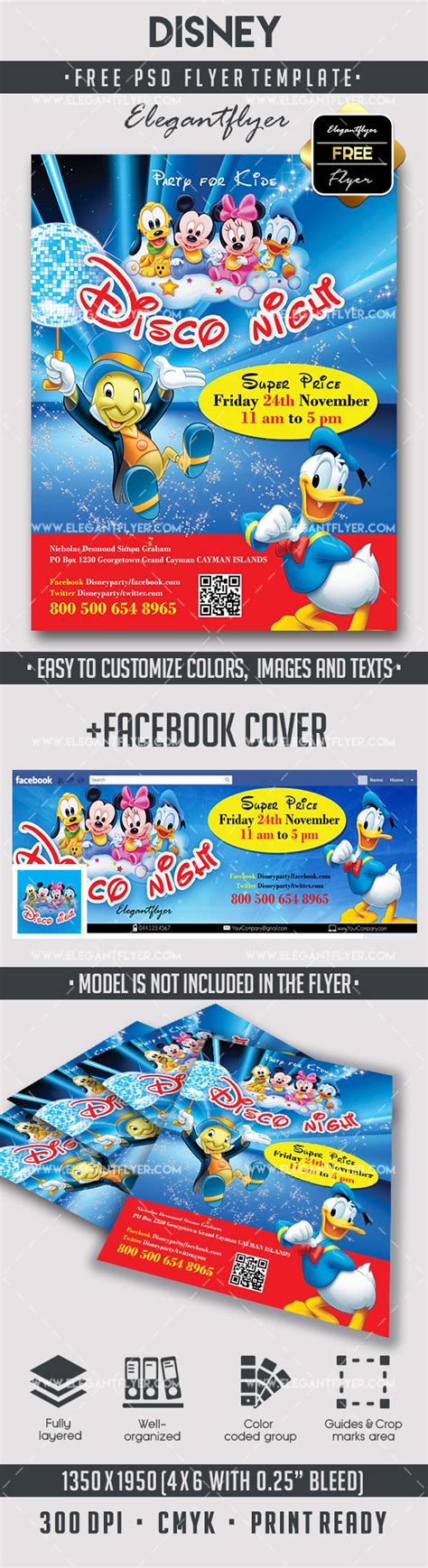 W 9 form pdf fillable; Disney - Free Flyer PSD Template - by ElegantFlyer