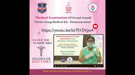 Medical Examination Of Sexual Assault Victim By Dr Ponnuru Malathi Youtube