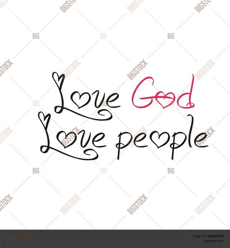 Love God Love People Vector And Photo Free Trial Bigstock