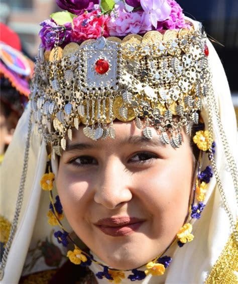Turkish Headwear Traditional Jewelery And Lace From Aegean Region