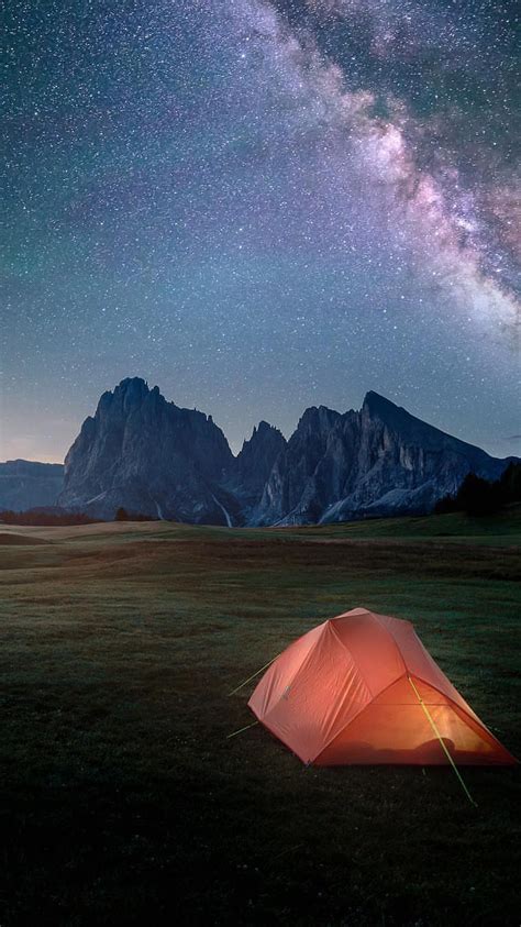 Night Camping In Nature Iphone Wallpaper Iphone Wallpapers