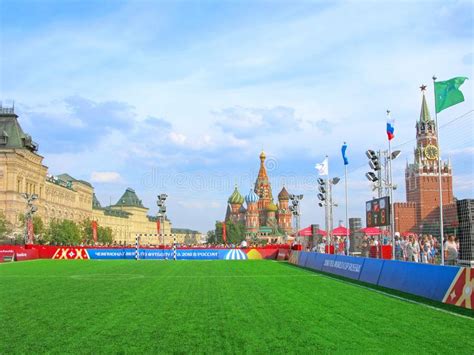 Russia Moscow Soccer World Cup 2018 Football Field Red Square