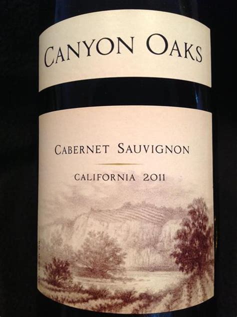 2011 Canyon Oaks Vineyards Cabernet Sauvignon Usa California