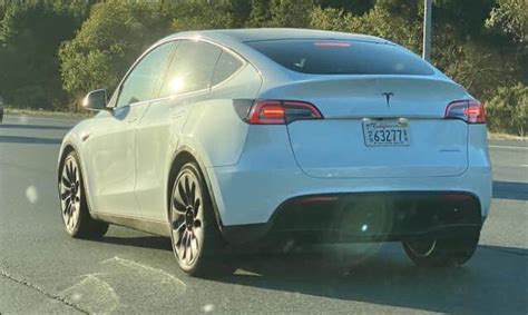 Tesla Model Y Spotted With Wind Turbine Wheels From Model 3 Unveiling