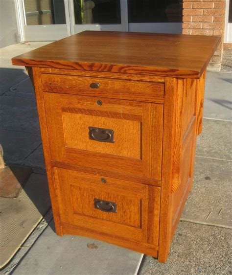 Uhuru Furniture And Collectibles Sold Locking Mission Oak File Cabinet