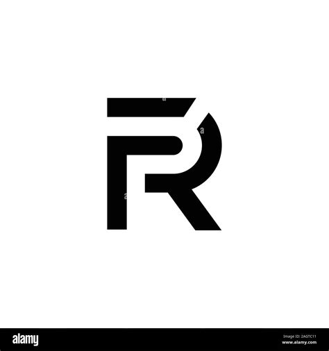 Initial Letter Fr Or Rf Logo Vector Designs Stock Vector Image And Art
