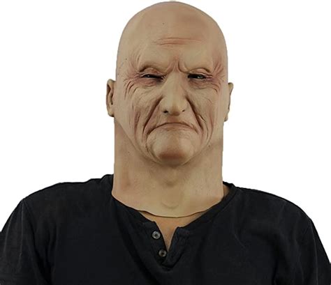 Hophen Halloween Creepy Old Man Mask Celebrity Latex Ideal