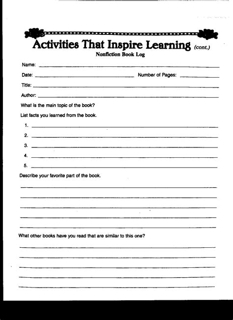 19 Best Images Of 4th Grade Book Report Worksheets 3rd