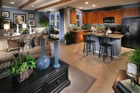 In this open floor plan kitchen, the tables can be easily moved depending on the flow of traffic and the number of people dining. 50 Open Floor Plan Kitchen and Living Room Dw8f | 1000 in ...
