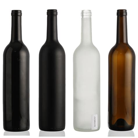 Wholesale Bulk Custom 750ml Clear Empty Color Tall Liquor Vodka Red Wine Glass Bottle With Cork