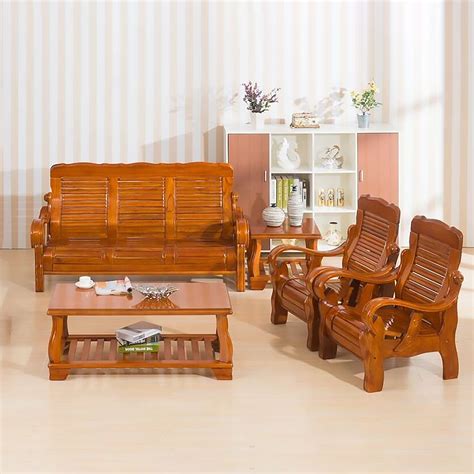 Solid Wood Sofa Set Baci Living Room
