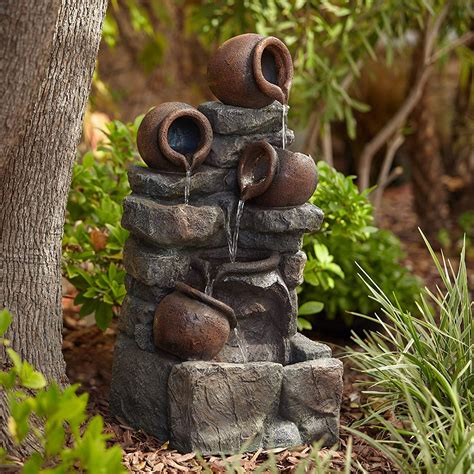 Buy John Timberland Rustic Pottery Outdoor Floor Fountain And