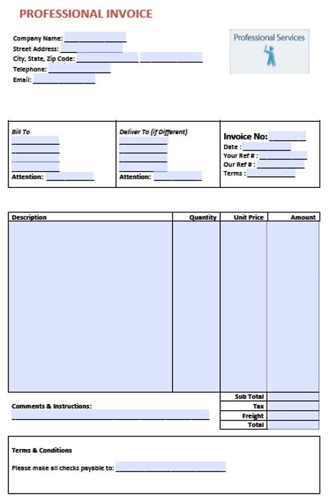 Invoice Templates For Microsoft Word Processgaret